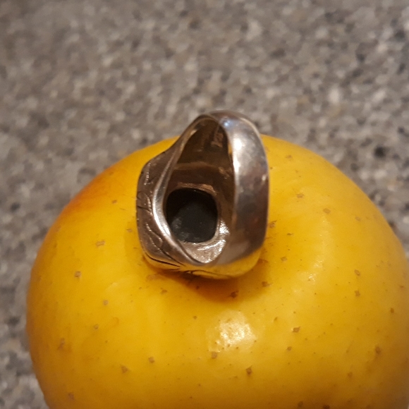 VTG Mark Wasserman Samara Solid Sterling Black Onyx Ring - Picture 5 of 7